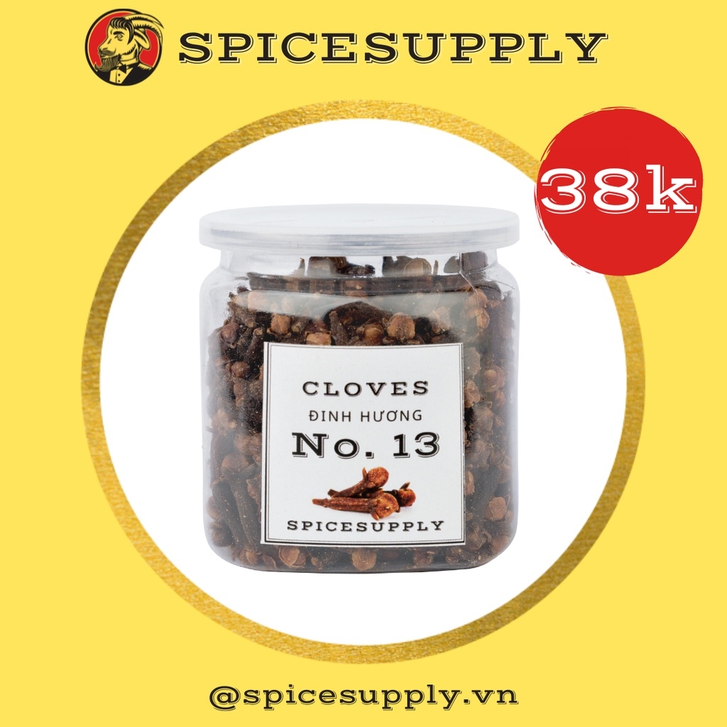 Cloves whole - Đinh Hương Indonesia nguyên nụ Hũ 120ml