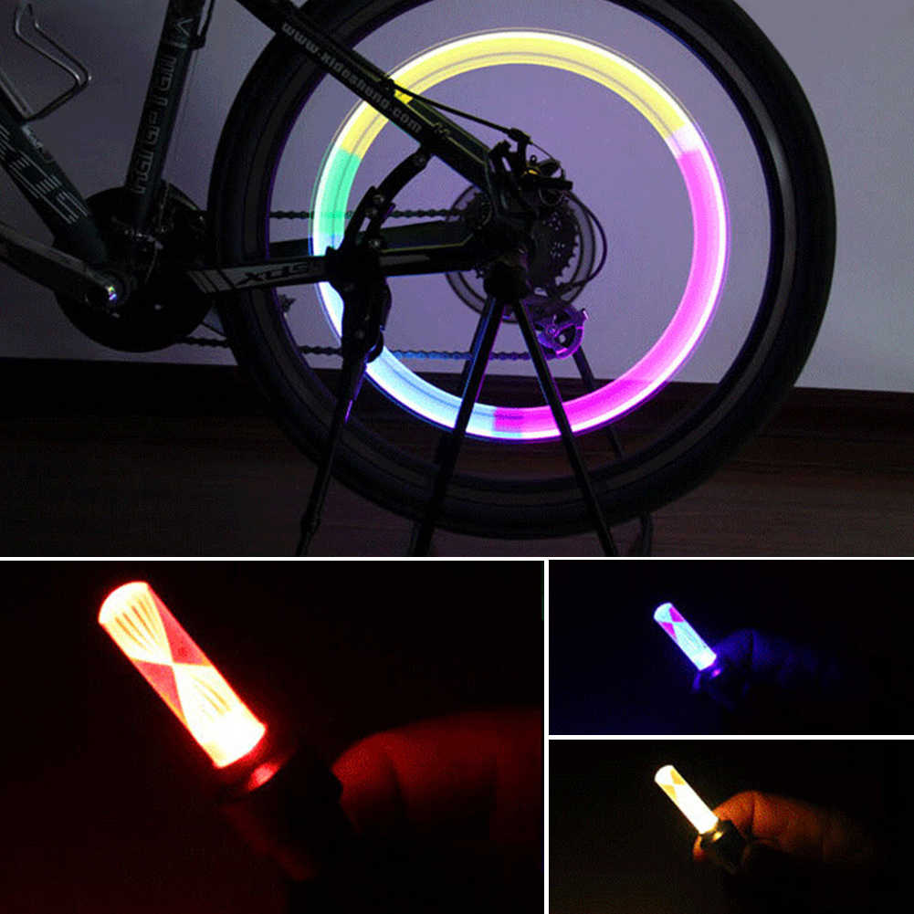[ Mẫu Mới 2020 ] Bộ 02 đèn led Nháy 7 Màu gắn van xe máy Nháy 7 Màu, Gắn chân van xe đạp điện, xe máy, ôtô.. ( tự ngắt đèn khi xe dừng )