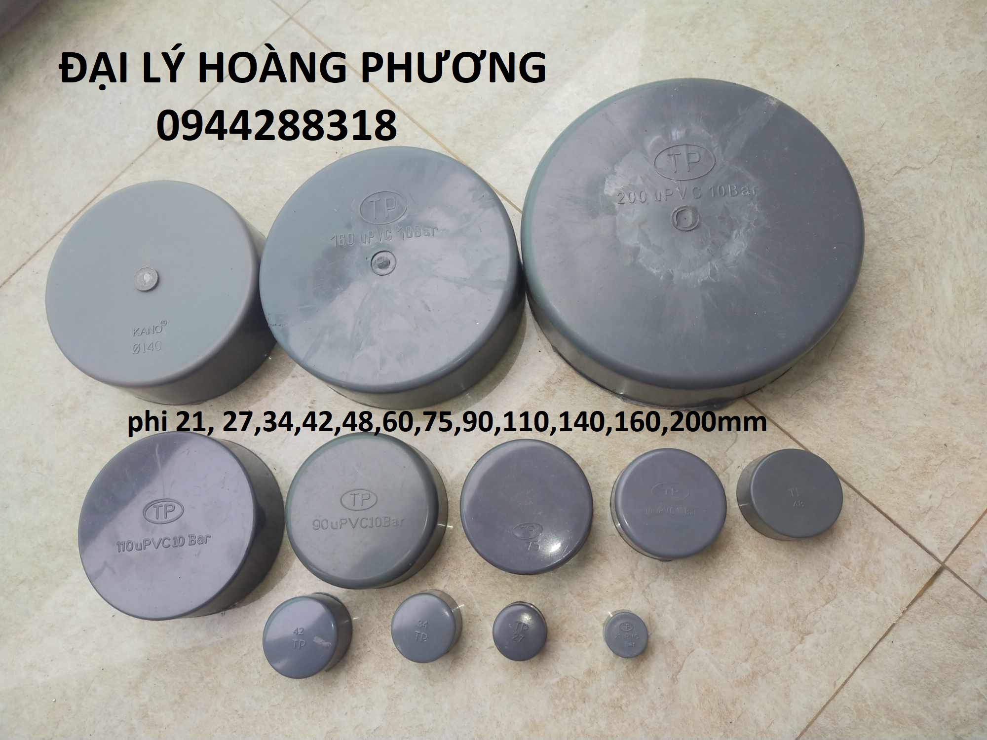 Bịt trơn ống nhựa pvc rẻ phi 110 ( combo 5 chiếc)
