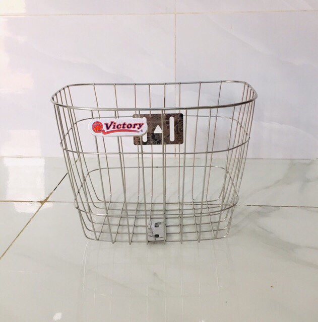 Rổ xe đạp inox, rổ to dày đẹp. Dành cho xe đạp 18-20inch