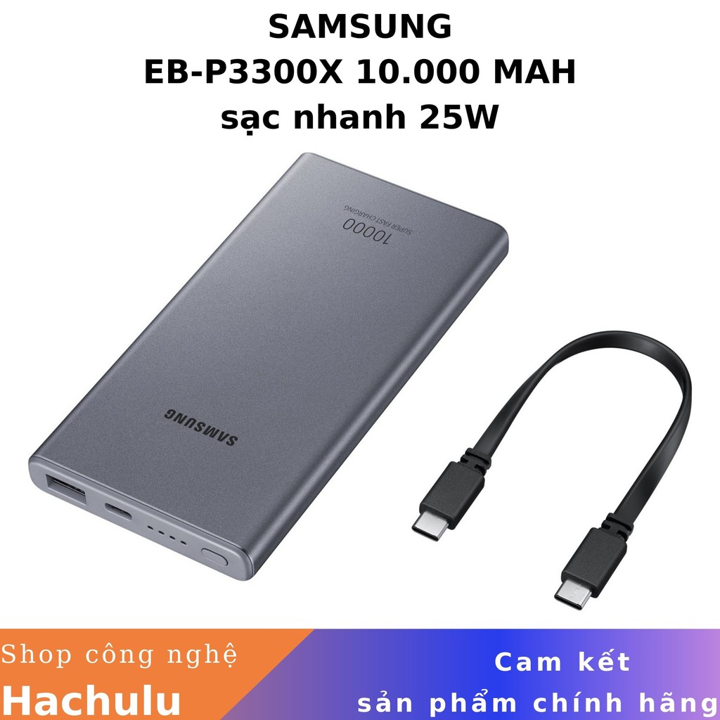 [HCM]Sạc Dự Phòng Samsung  Pin Sạc Dự Phòng Sam Sung EB-P1100C 10000mah Lõi Li-Polymer Hỗ Trợ 2 Cổng Sạc Nhanh