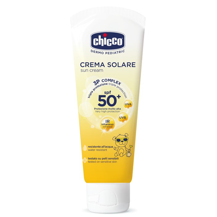 Kem chống nắng dưỡng da 3 tác động spf 50+ chicco ý