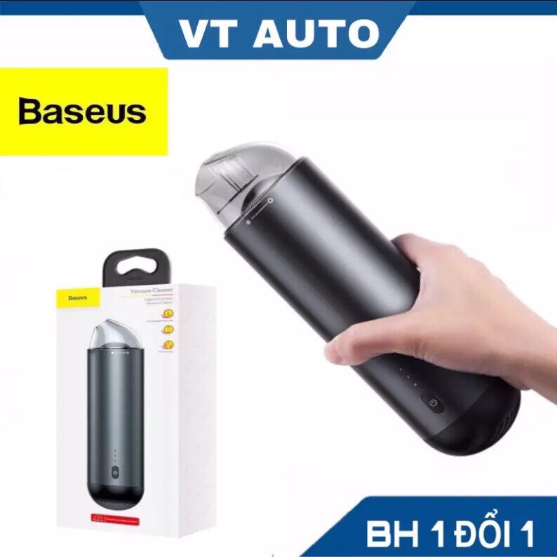 Máy hút bụi cầm tay trên ô tô Baseus vacuum clean - máy hút bụi không dây công suất lớn nhỏ gọn tiện lợi phù hợp cho oto xe hơi -  VT auto