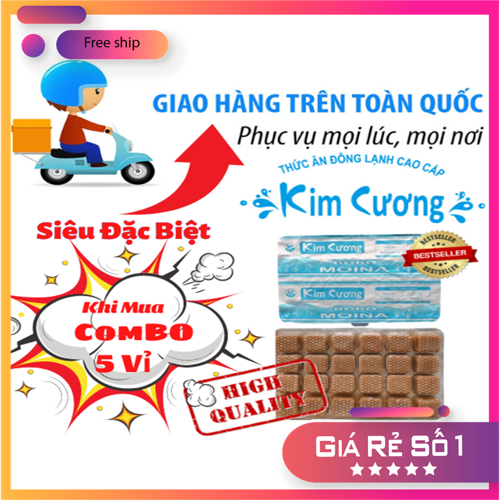 Bobo KIM CƯƠNG_COMBO 5vỉ/500g_cá con,bột_thức ăn chăm sóc cho cá cảnh_an toàn bể cá_thú vui thủy sinh_guppy_betta_koi