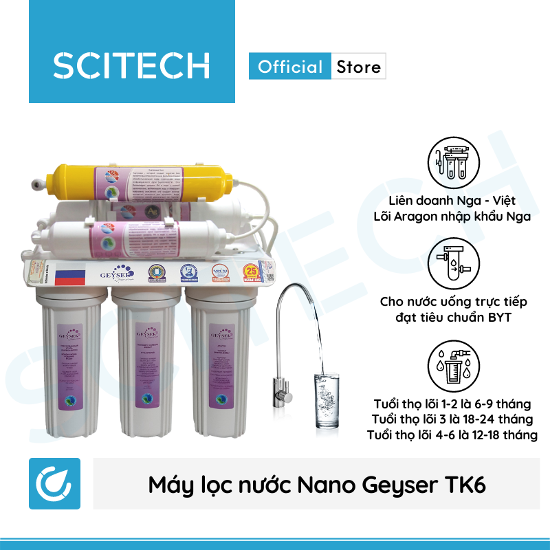 Máy lọc nước Nano Geyser TK6