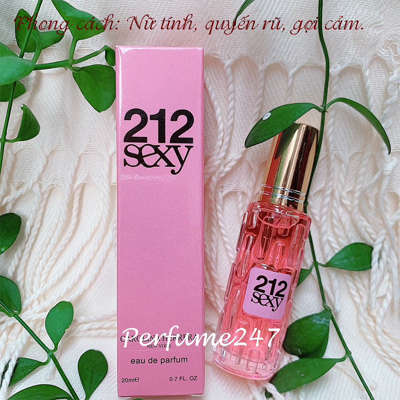 NƯỚC HOA NỮ 212 SEXY 20ML MINI THƠM LÂU
