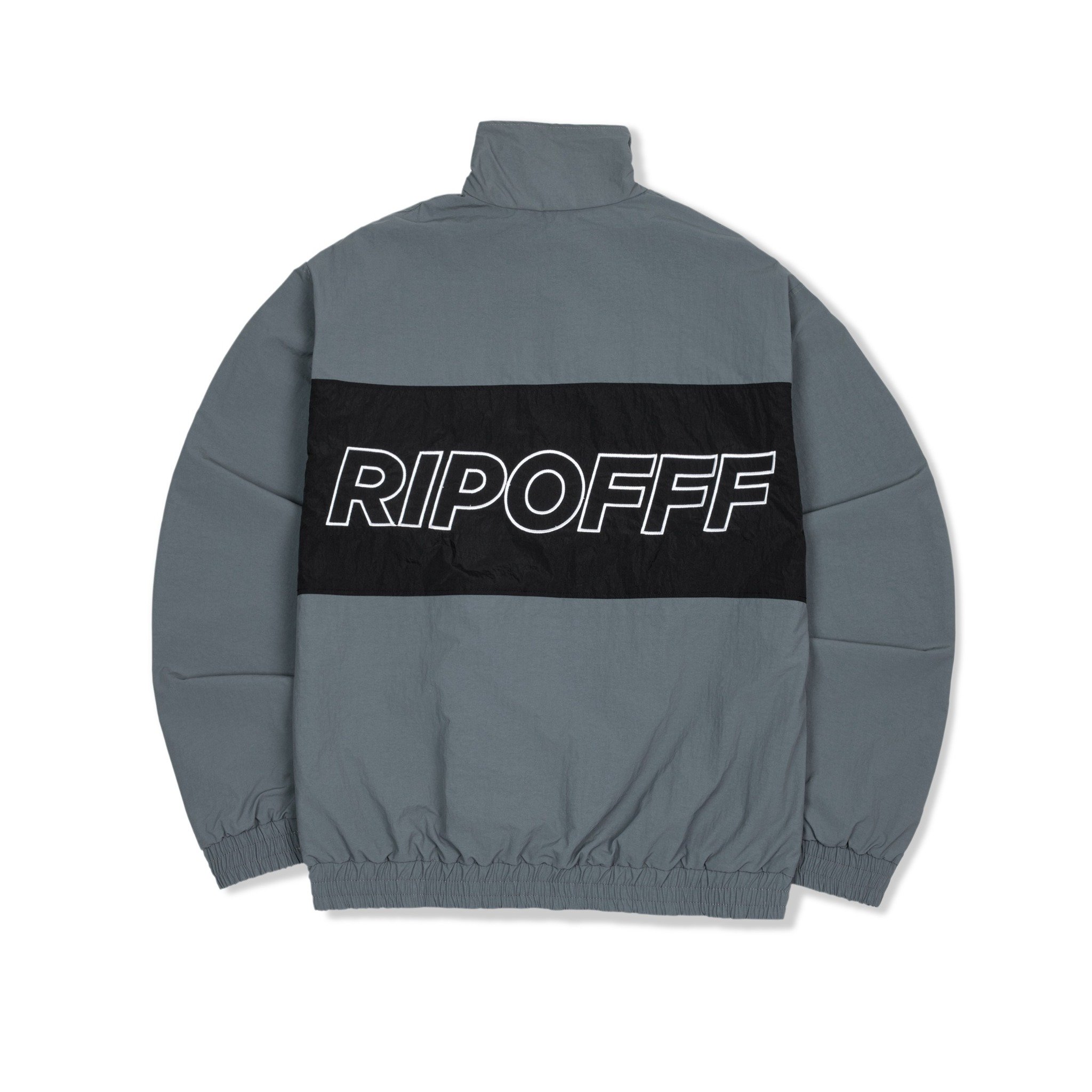 Ripofff nylon jacket - grey/black