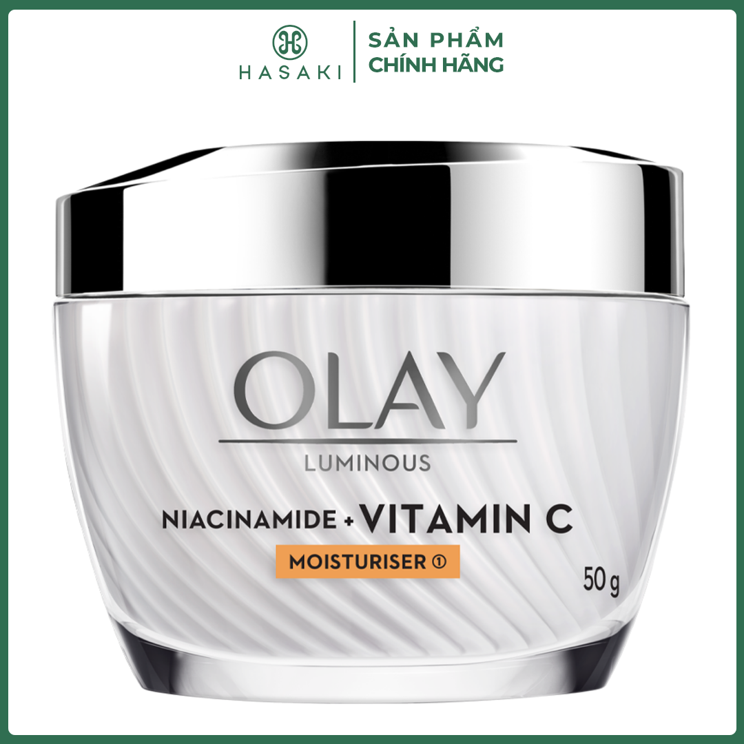 Kem Dưỡng Olay Mờ Vết Thâm, Dưỡng Sáng Da 50g Luminous Niacinamide + Vitamin C Moisturizer Hasaki Sản Phẩm Chính Hãng