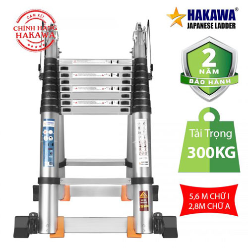Thang Nhôm Rút Đôi Hakawa HK-256