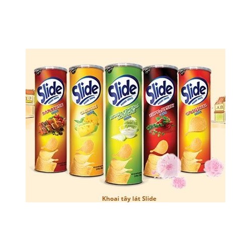 Bánh khoai tây ống Slide các vị 160g