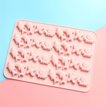 Khuôn Silicon Kèm Ống Bơm Làm Chip Chip Gấu Gummy, Khung Long - Bear Dinosaur Jelly Mold