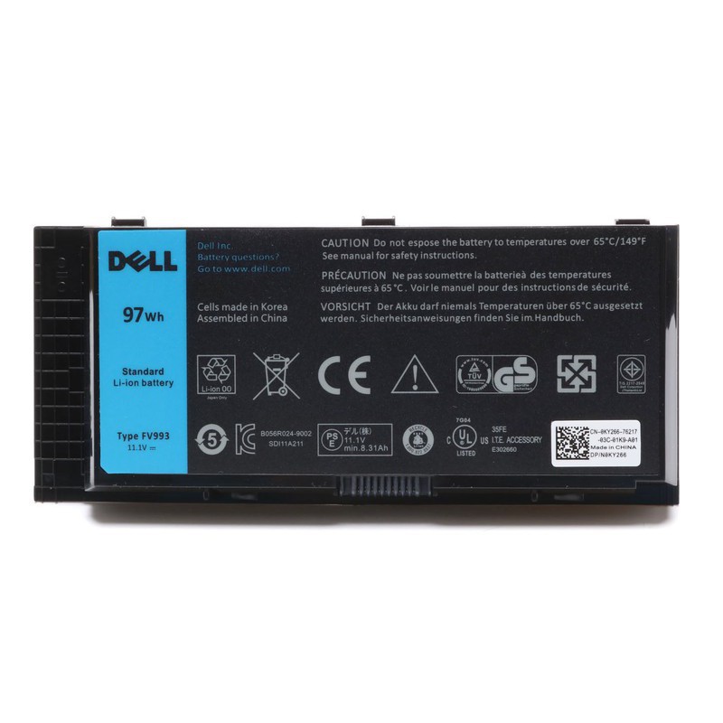 Pin laptop dell precision m4600 m4700 m4800 m6600 m6800 m6700