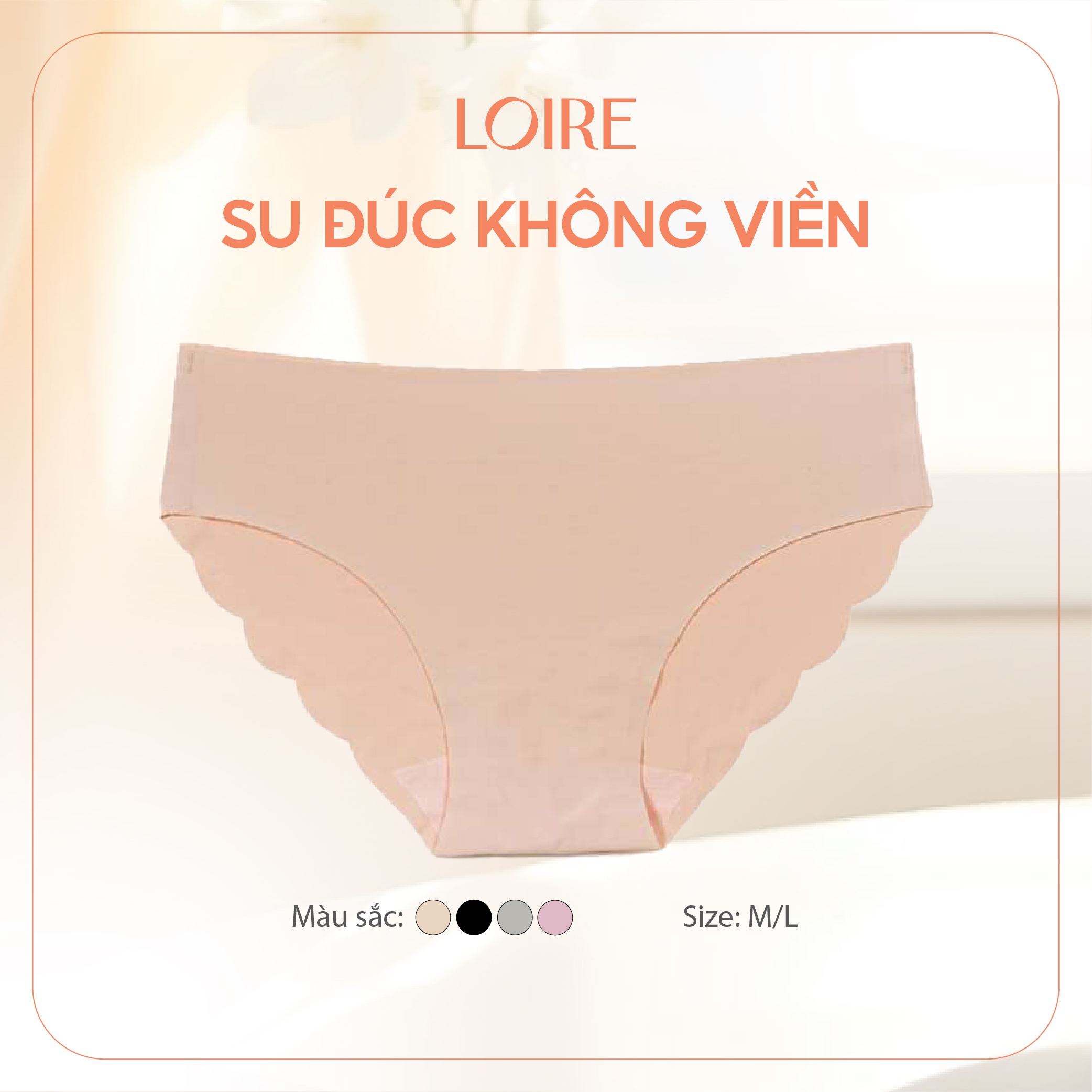 Quần Lót Su Đúc LOIRE QSD04 Không Viền May Thoải Mái