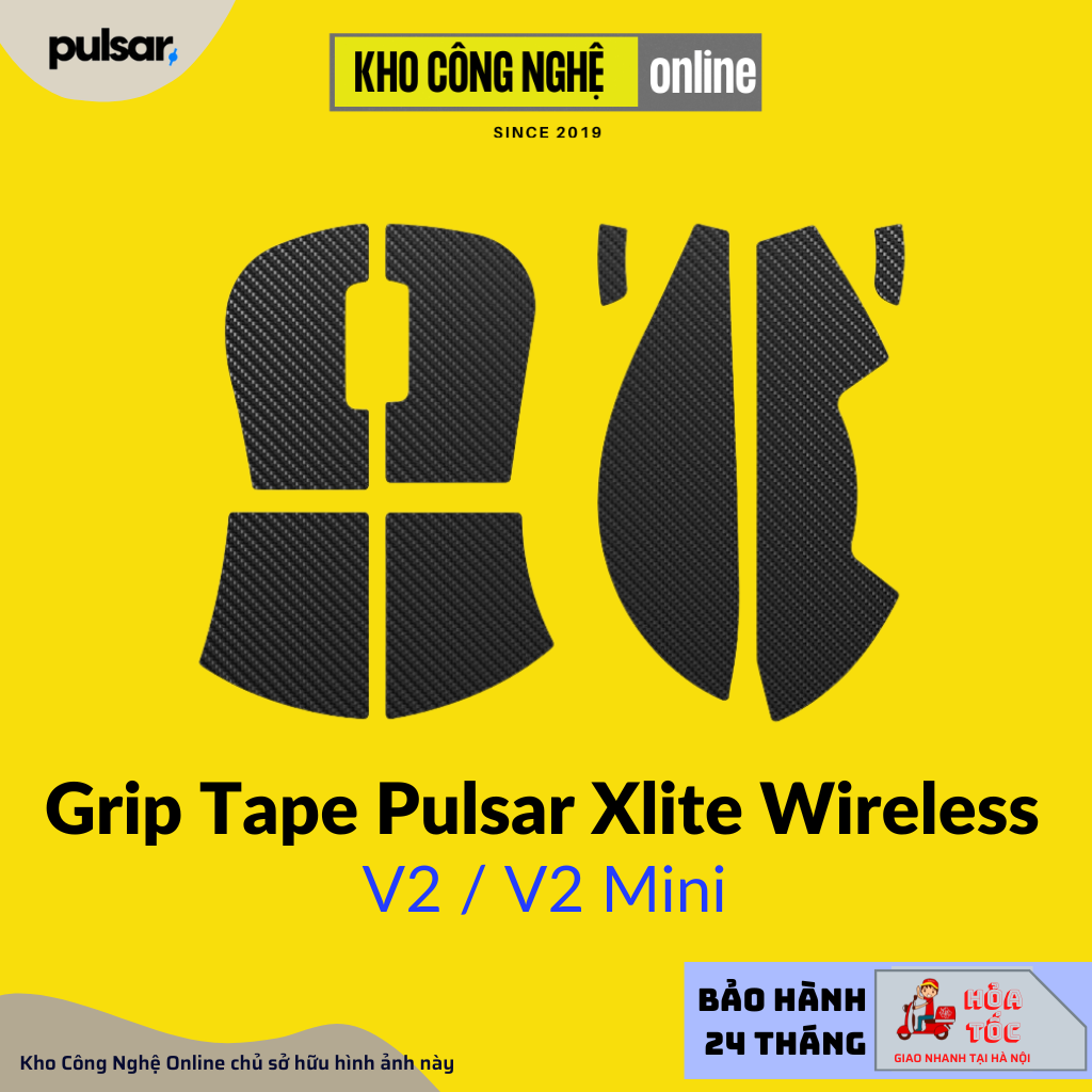 Grip Tape cho chuột Pulsar Xlite Wireless V2 V2 Mini Loại mỏng