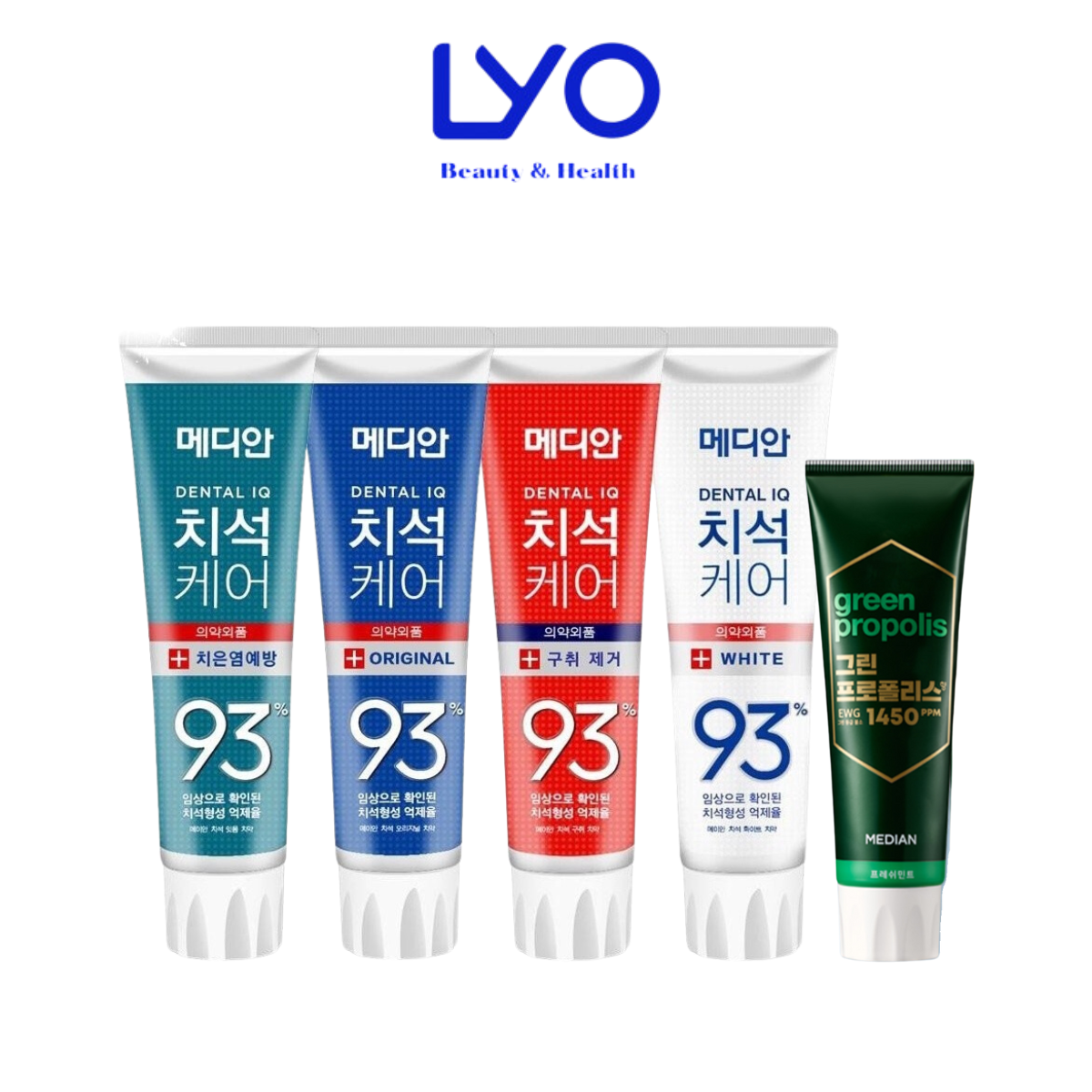 Kem Đánh Răng median 93 % đỏ trắng xanh dương xanh lá 93 % Tooth Paste 120gr Lyo.vn