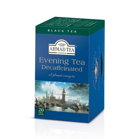 Trà ahmad anh quốc - buổi tối - evening tea decaffeinated - không chứa caffeine