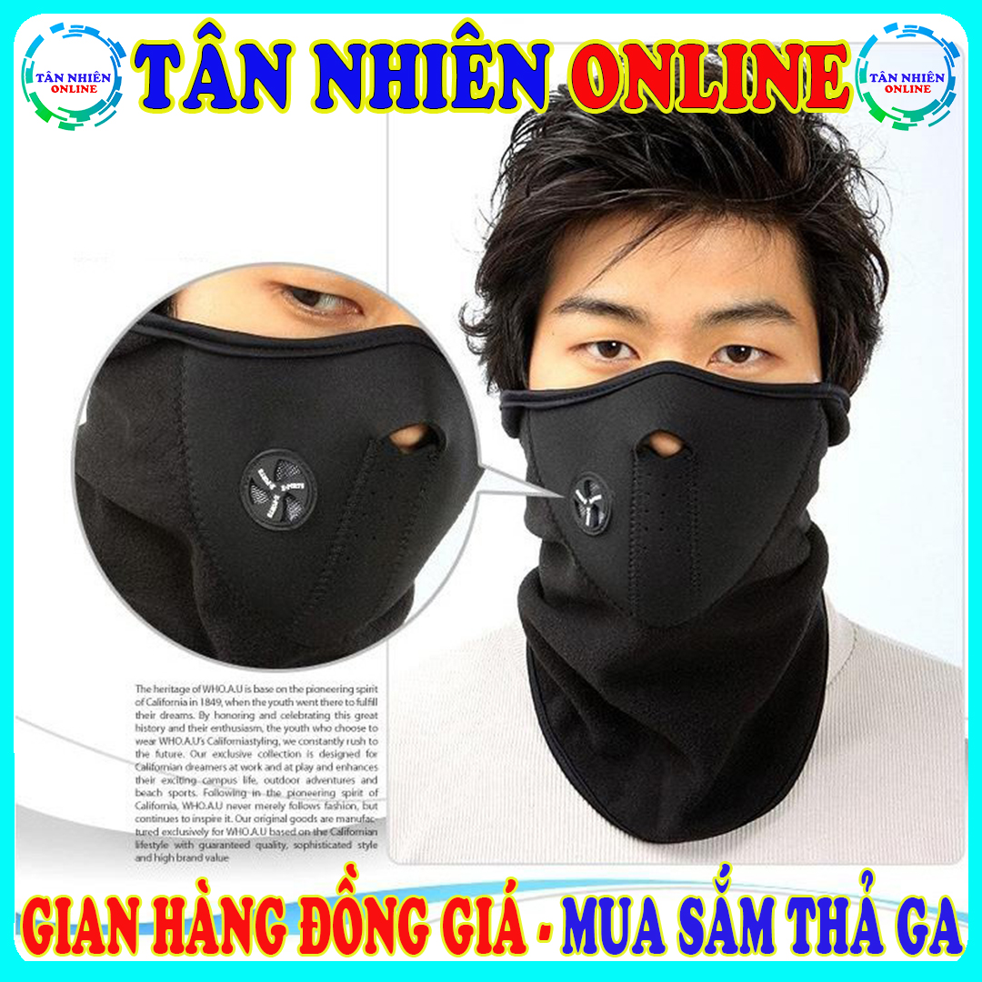 Combo 2 Khẩu trang chống nắng đi phượt nửa mặt tiện dụng chất liệu vải thun 4 chiều co giản, đồng giá 59k, Tân Nhiên Online