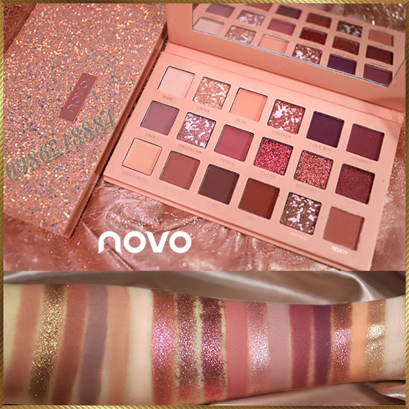 Bảng phấn mắt novo cinderella 18 màu cnv15