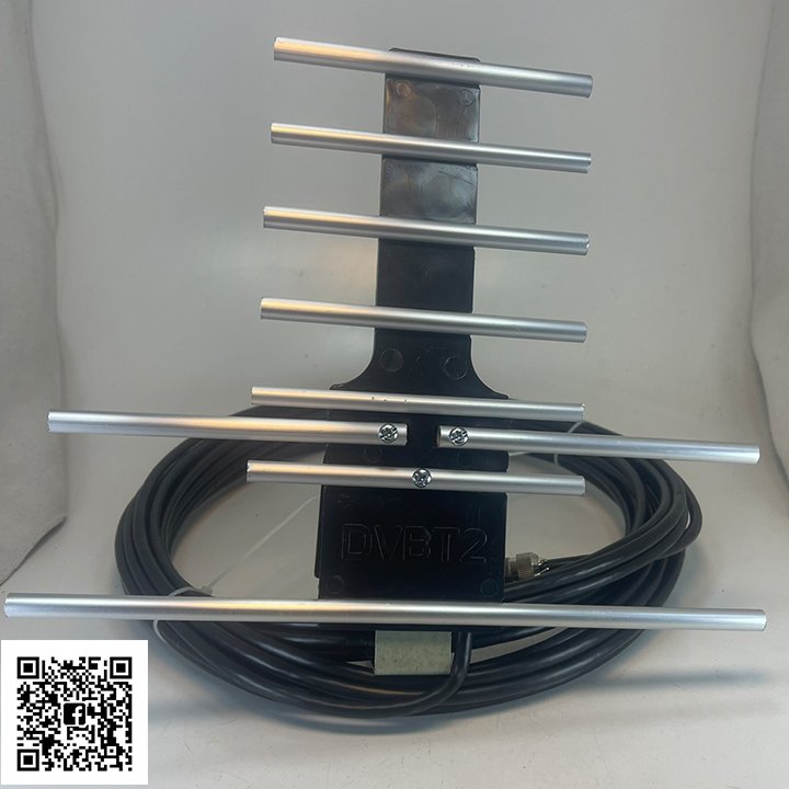 Anten thông minh thu sóng DVB T2 + 15m dây cáp + Jack nối (đen,trắng)