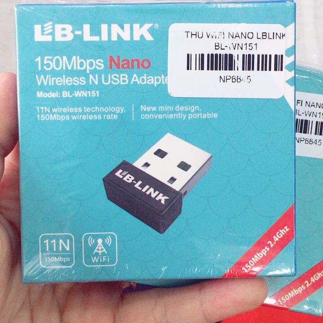 Bộ thu sóng wifi 150mb cắm cổng USB máy tính