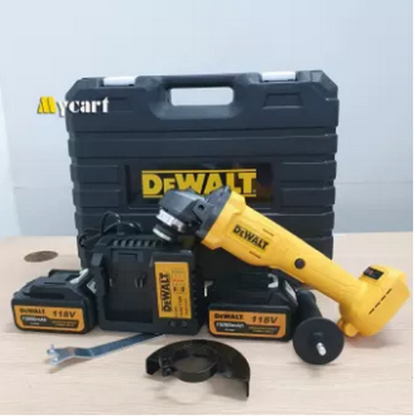 Máy cắt cầm tay DEWALT 118V, Máy mài góc, Máy cắt pin, 02 pin 10 cell, không chổi than