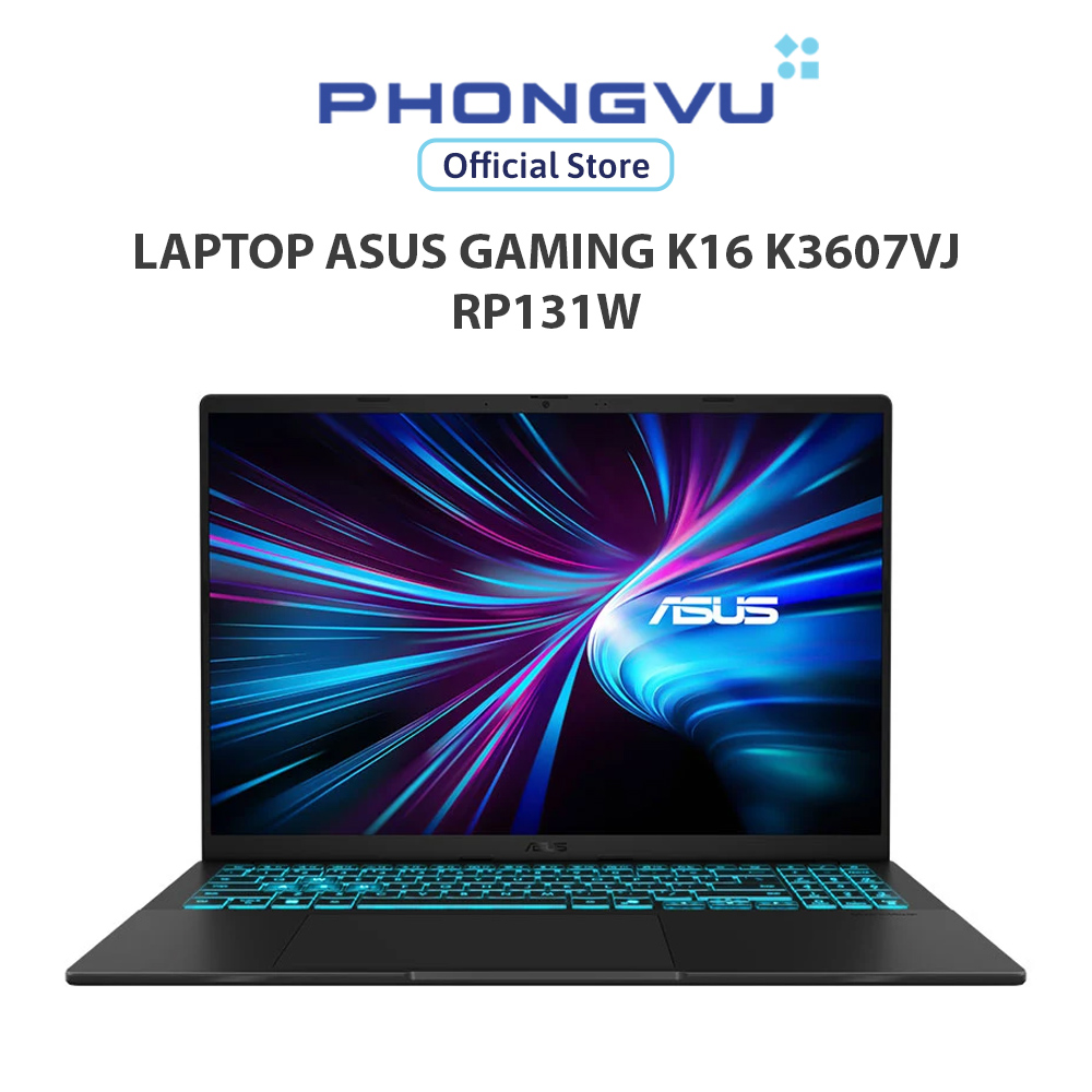 Laptop Asus Gaming K16 K3607VJ-RP131W (Core 5 210H/ 32GB/ 512GB/ GeForce RTX 3050/ Windows 11) - Bảo
