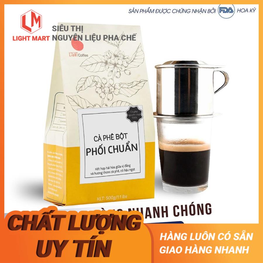 Cà phê rang xay pha phin vị Phối chuẩn Light Coffee Gói 500g