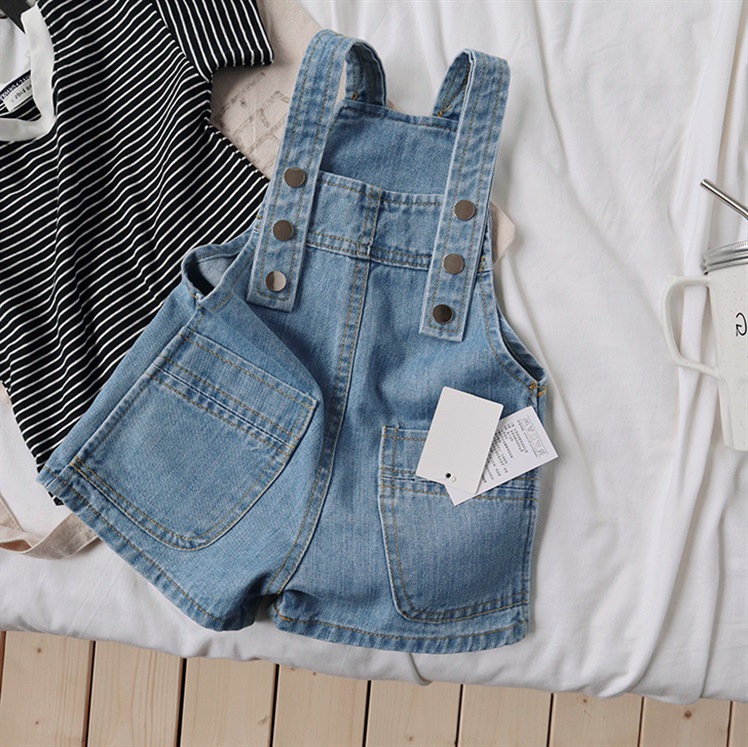 Yếm jean bé gái bé trai chuẩn phom cho bé từ 9-24kg