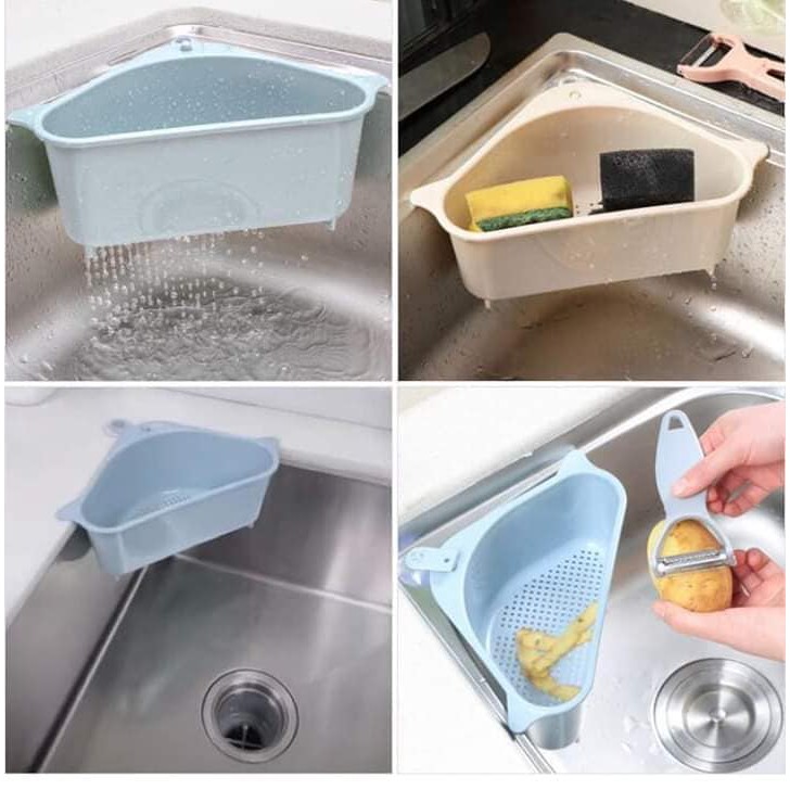 [HCM]RỔ GÓC CÓ GIÁ ĐỠ GÁC BỒN RỬA CHÉN SIÊU CHẮC - RỔ GÓC GẮN BỒN RỬA CHÉN THÔNG MINH HÍT CHÂN DÍNH SIÊU CHẮC CHẮN