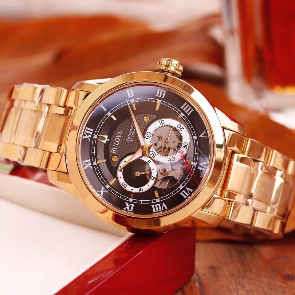 [ VUA ĐỒNG HỒ ] Đồng Hồ Nam Bulova Saphire Automatic Cao cấp Dây Kim Loại + Thẻ Bảo Hành