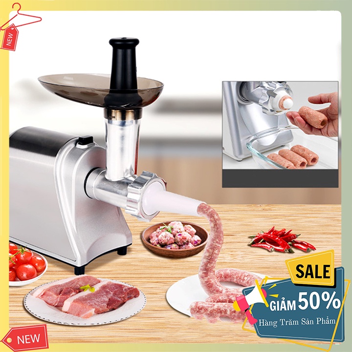 Máy xay thịt, máy đùn thịt làm lạp xưởng đa năng chính hãng sokany 093
