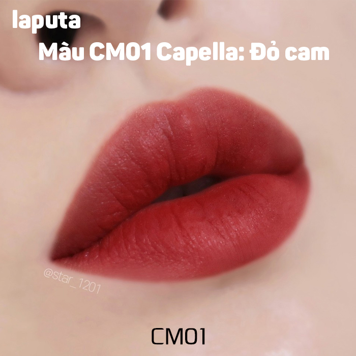 Son môi kem lì Blackrouge creamy matt đủ các màu đỏ cam, đỏ đất, đỏ gạch, nâu sẫm, backrouge cm/02/0/04/05/06/07 rẻ, đẹp