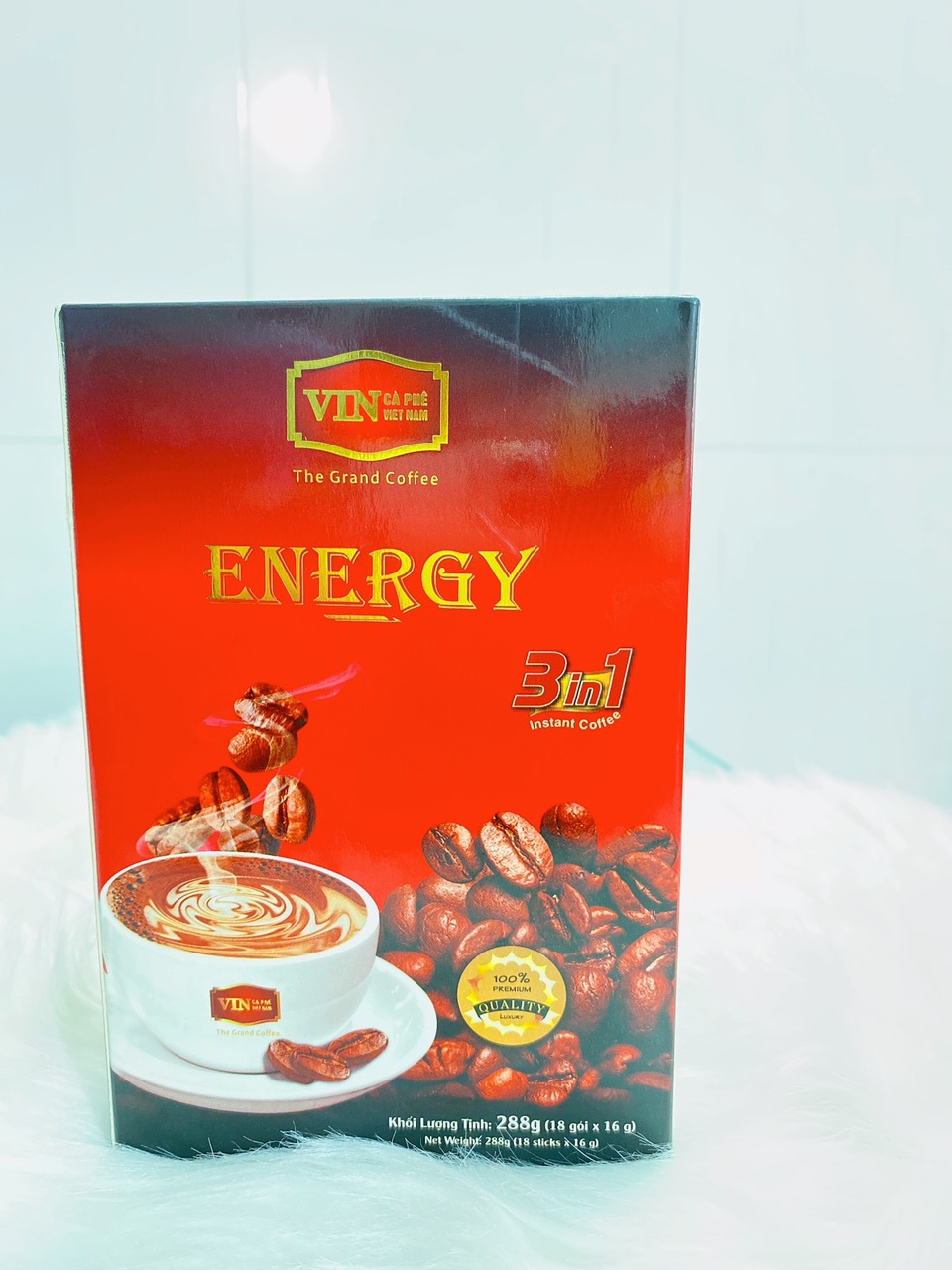 Combo 2 hộp cà phê sữa đá , cafe hòa tàn 3in1 energy - cà phê hòa tan 3in1 energy – thương hiệu vincafe