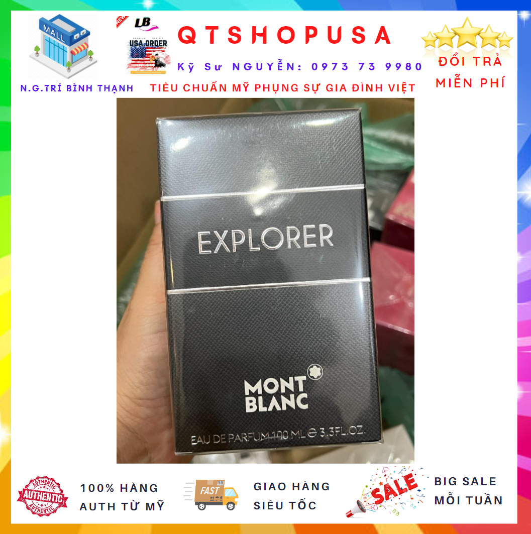 Nước hoa nam explorer montblanc  100ml chính hãng