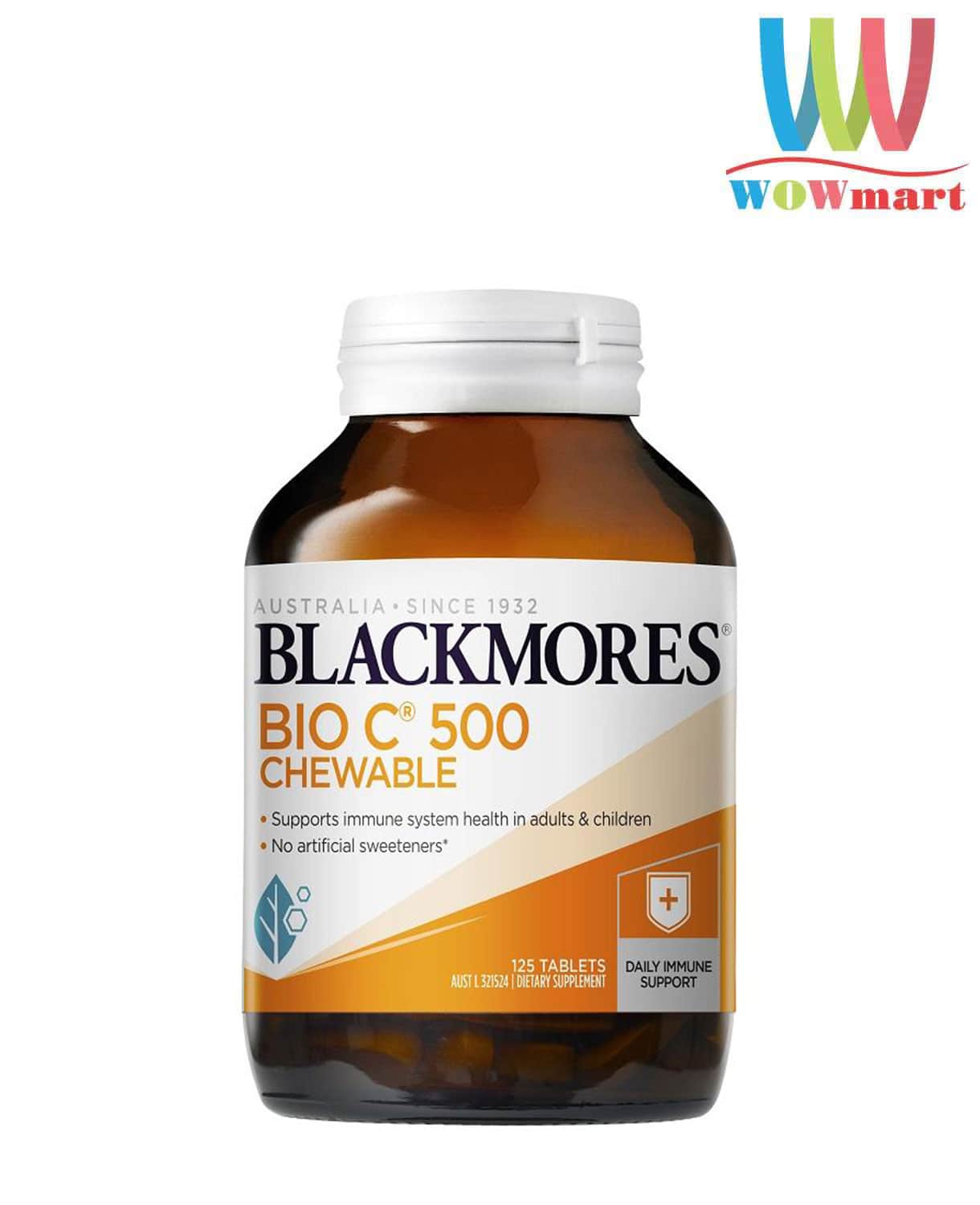 Viên Bổ Sung Vitamin C Blackmores Bio C 500mg Dạng Nhai 125 viên
