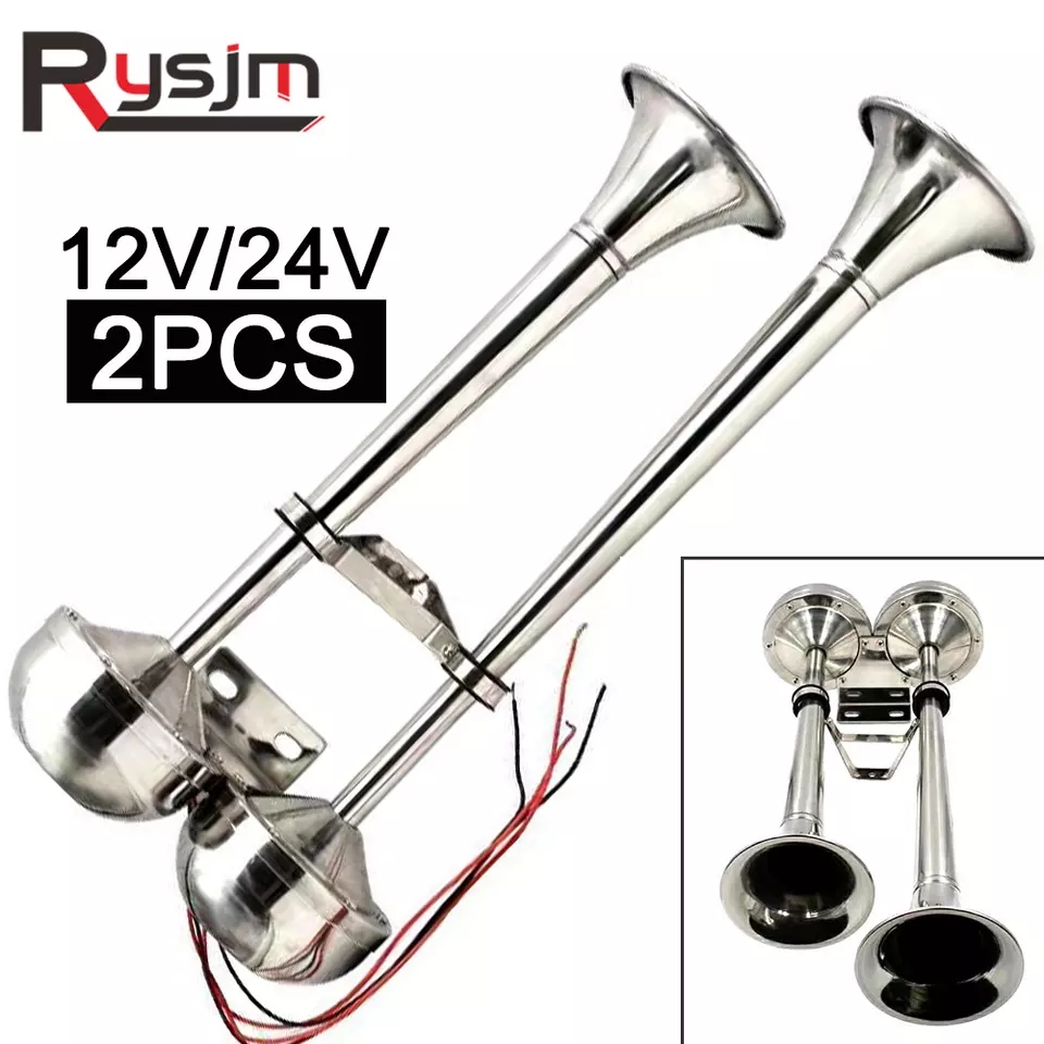 Còi điện không cần bình hơi chất liệu inox