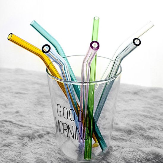 Ống hút thủy tinh đủ màu dài 15cm