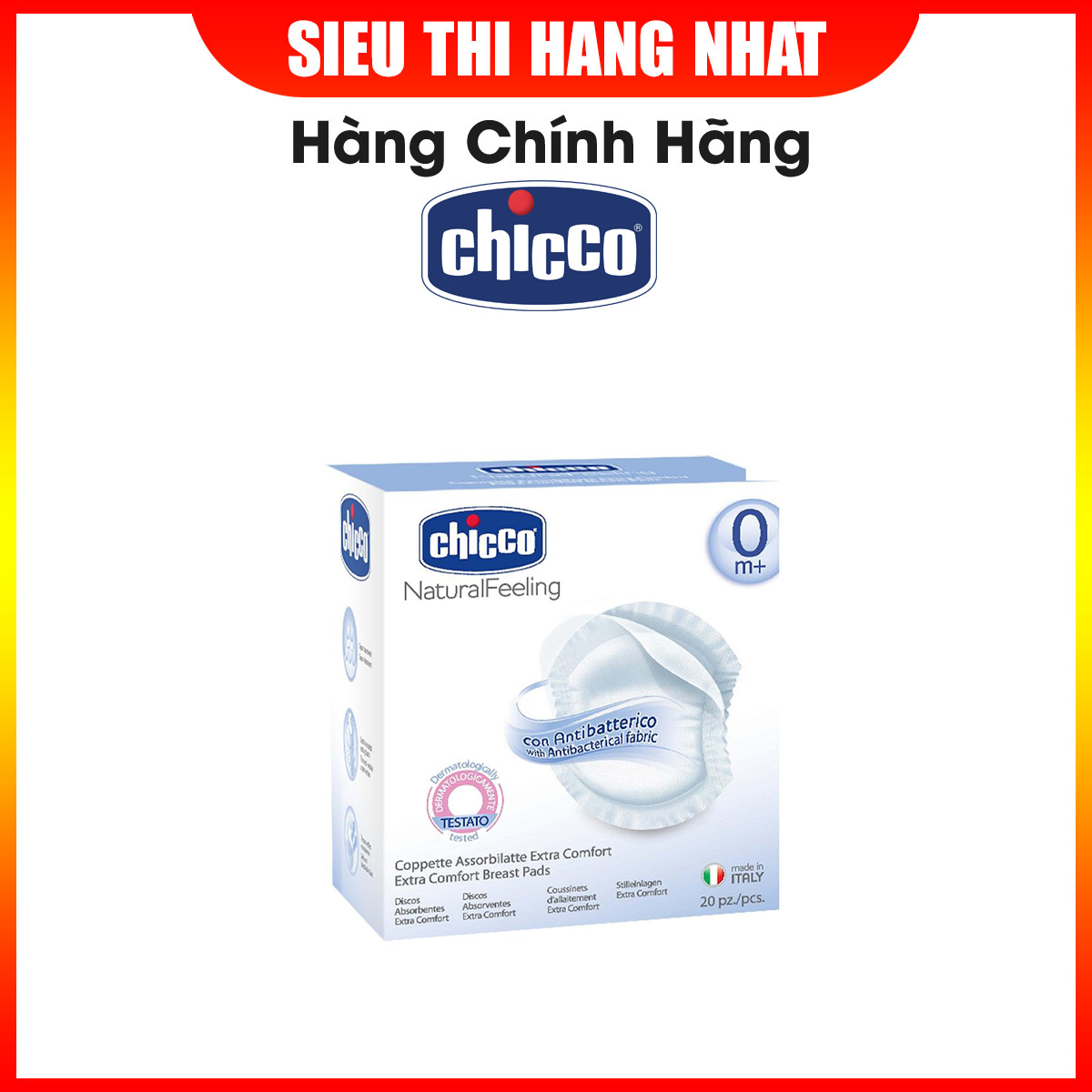 Miếng Lót Thấm Sữa Chicco Kháng Khuẩn