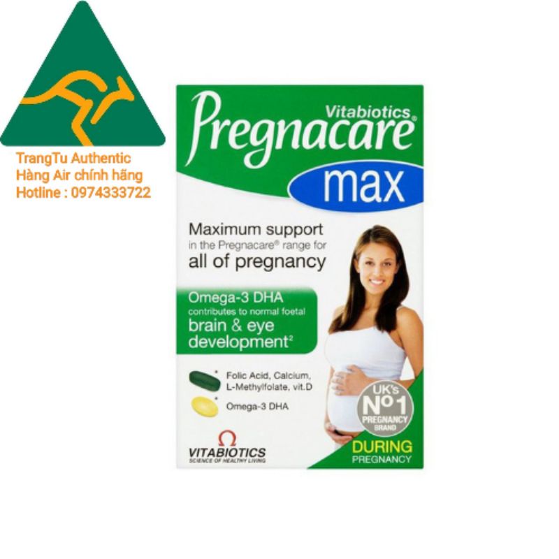 Vitamin Bầu Pregnacare Max UK 84 viên,Bổ xung dưỡng chất vitamin cho bà bầu