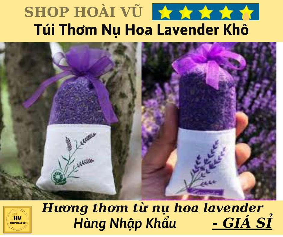[HCM][RẺ SẬP SÀN] Túi Thơm Nụ Hoa Lavender Khô  Hàng Nhập Khẩu SHOP HOÀI VŨ