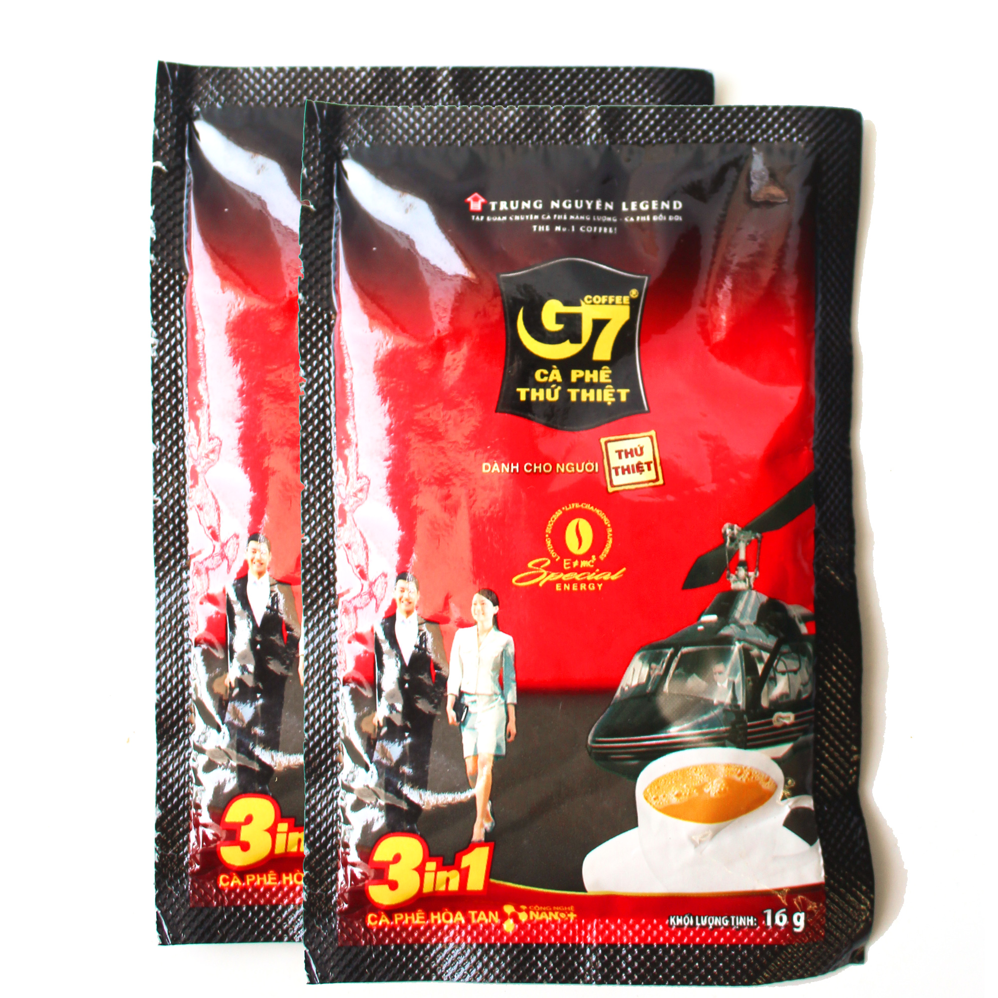 Combo 2 gói lẻ 16gx2 - cafe sữa hòa tan g7 3in1 - trung nguyên legend