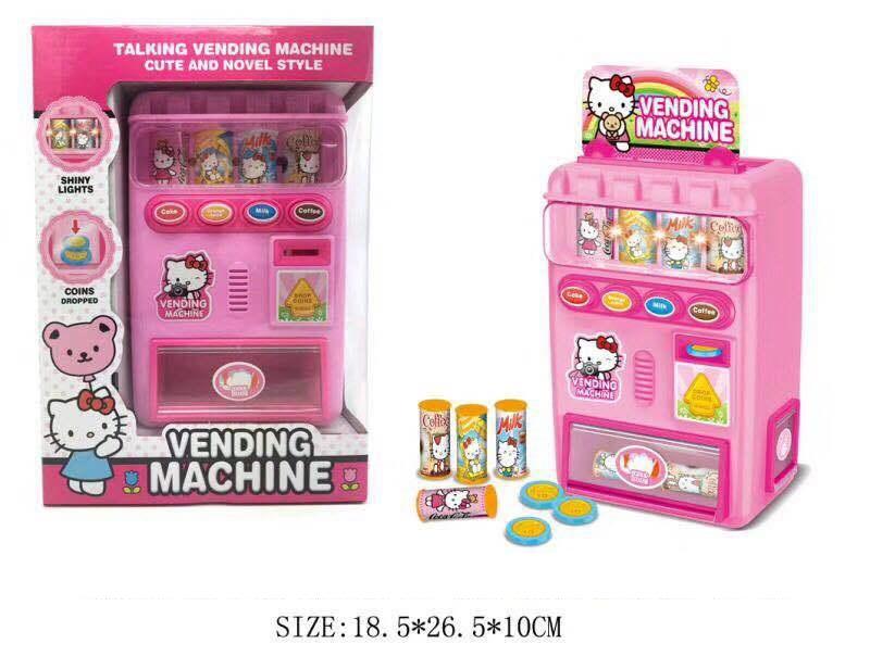 Đồ chơi máy bán nước tự động mini công chúa elsa - máy có nhạc và đèn - gồm 12 chai nước và 12 xu - đồ chơi cho bé