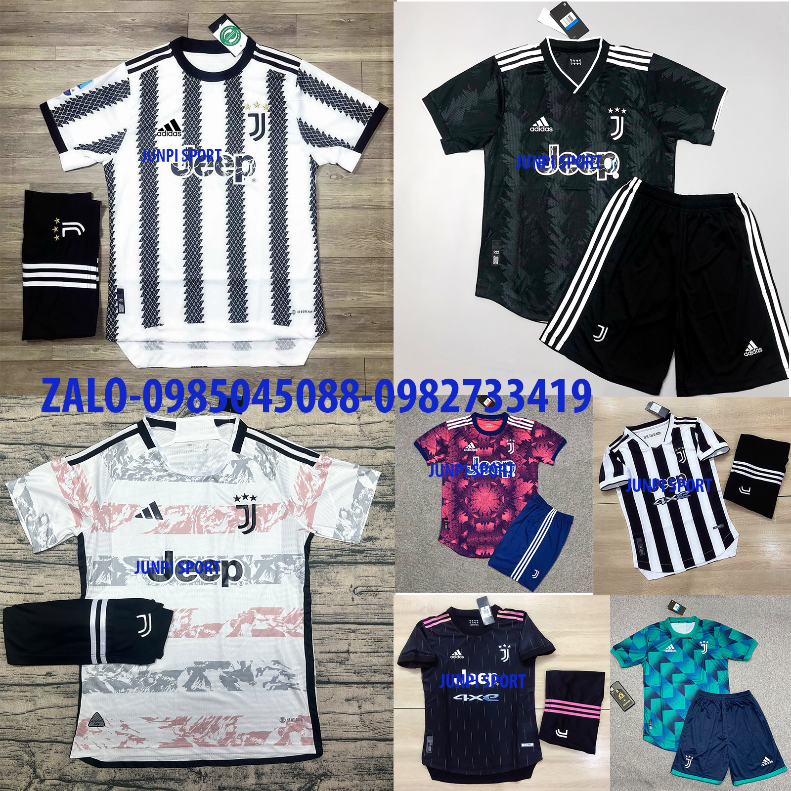 Áo quần bóng đá clb juventus-vải gai thái cao cấp