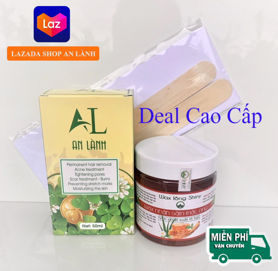 🚛(Deal Cao Cấp) - Combo Wax Lông Nhân Sâm Shiny Và Mỡ Trăn An Lành - Thách Thức Mọi Loại Lông 🚛 S