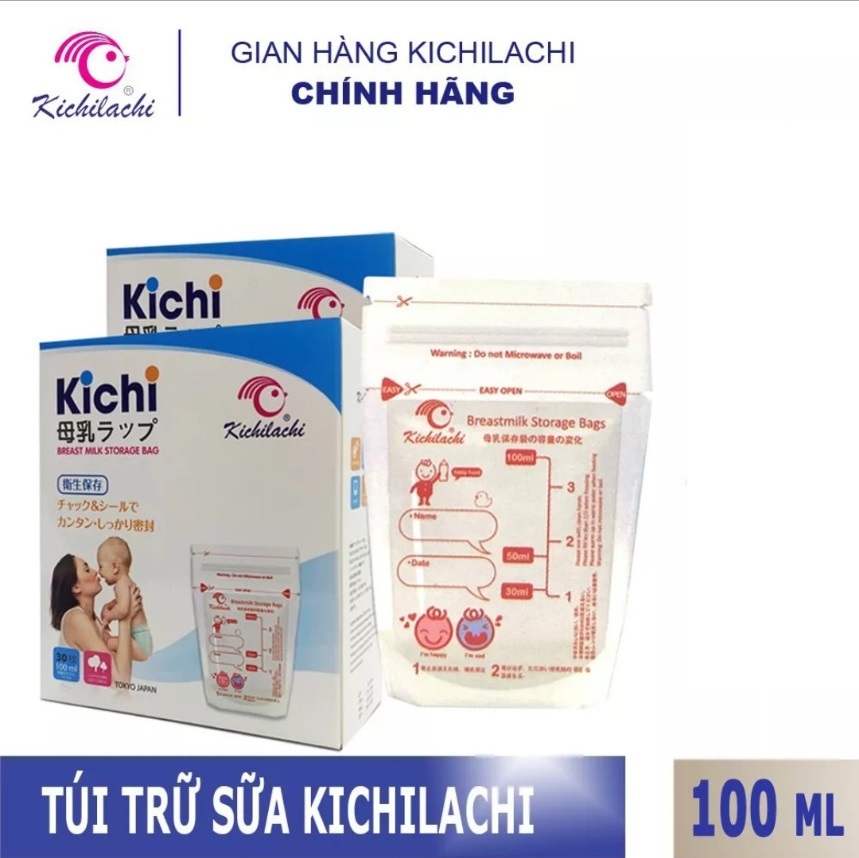 Túi trữ sữa kichi 100ml 30 gói