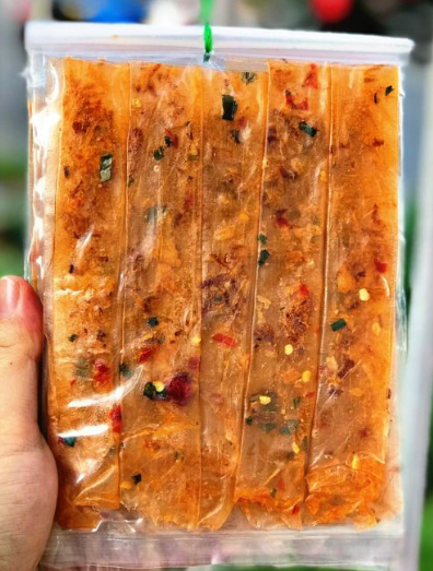 Combo 10 bịch bánh tráng dẻo tôm xếp hành ngon