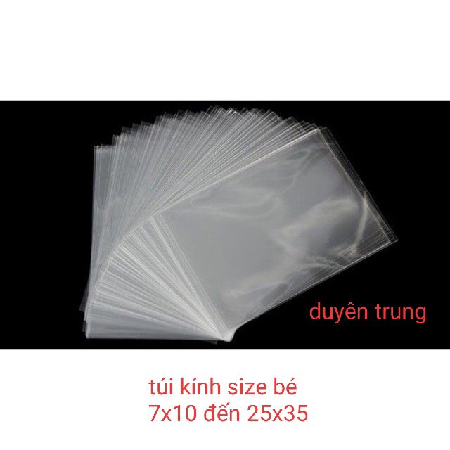 Túi Bóng Kính Loại Bé Đủ Kích Thước 7-25 cm