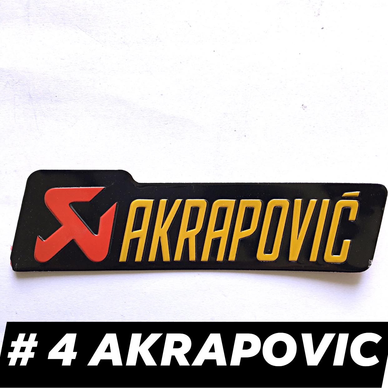 Tem nhôm dán pô xe ống xả AKRAPOVIC #4