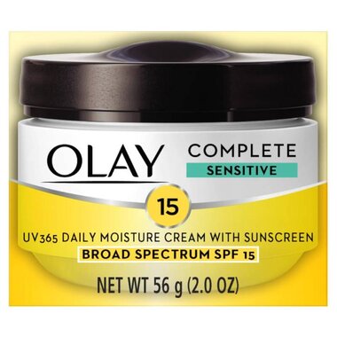 Kem Dưỡng Ẩm Và Chống Lão Hóa, Chống Nắng Cho Da Nhạy Cảm Olay Complete All Day Moisturizer With Sunscreen SPF 15 ( mẫu mới )