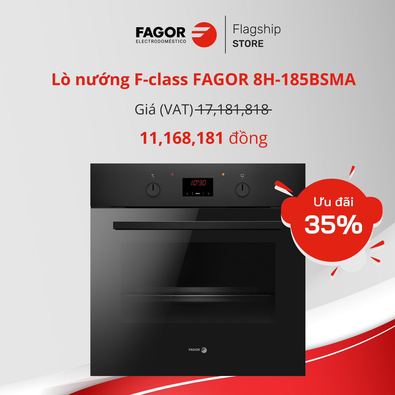 Lò nướng F-class FAGOR 8H-115BMSSMA